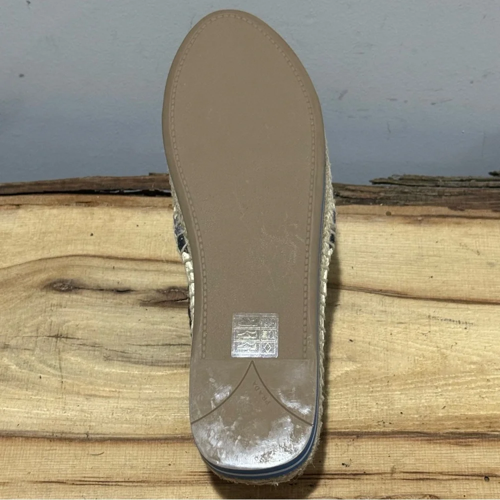 Prada espadrille sz 37.5 Platform flat ~ LEFT SHOE ONLY